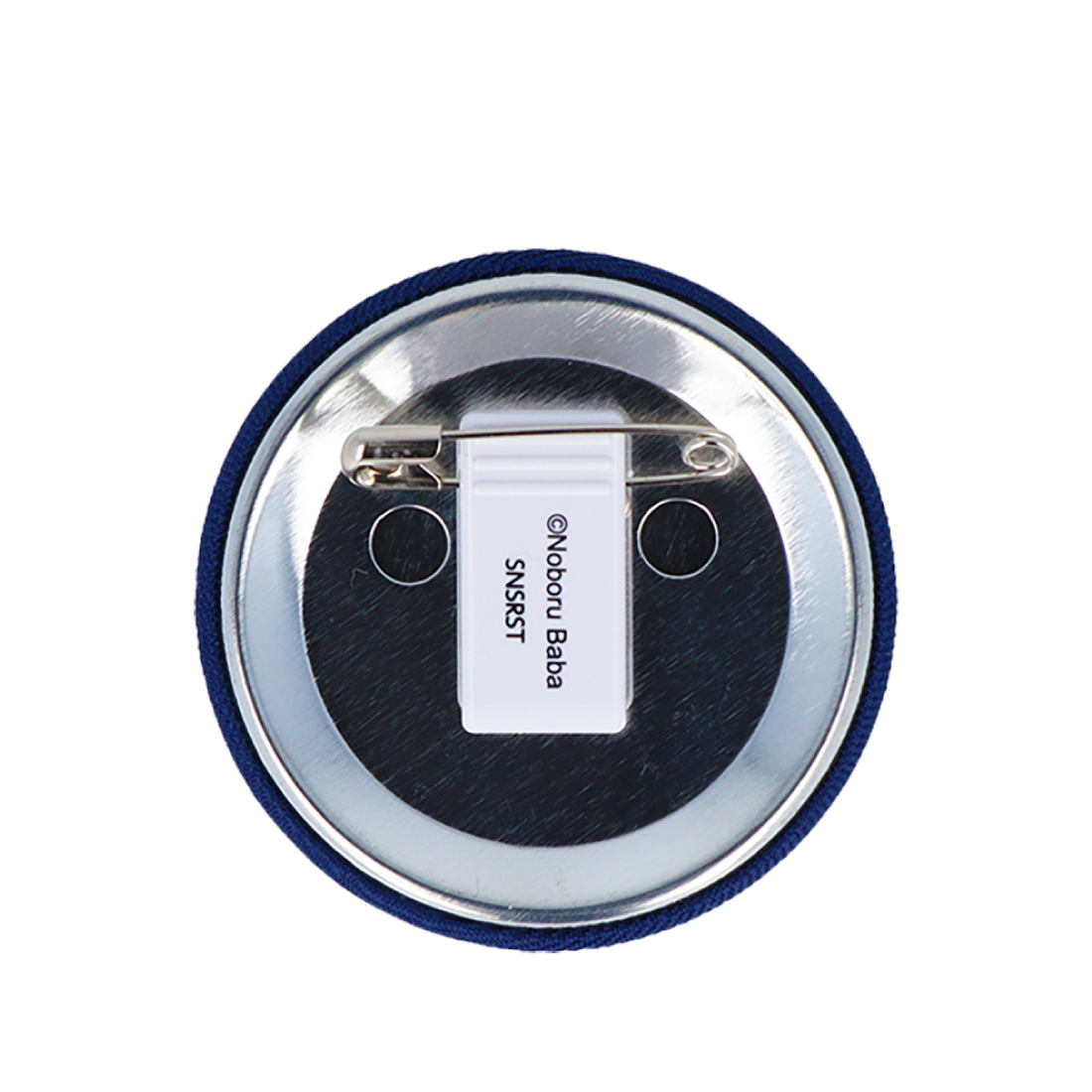 11ぴきのねこ 刺繍缶バッジ（ネイビー）